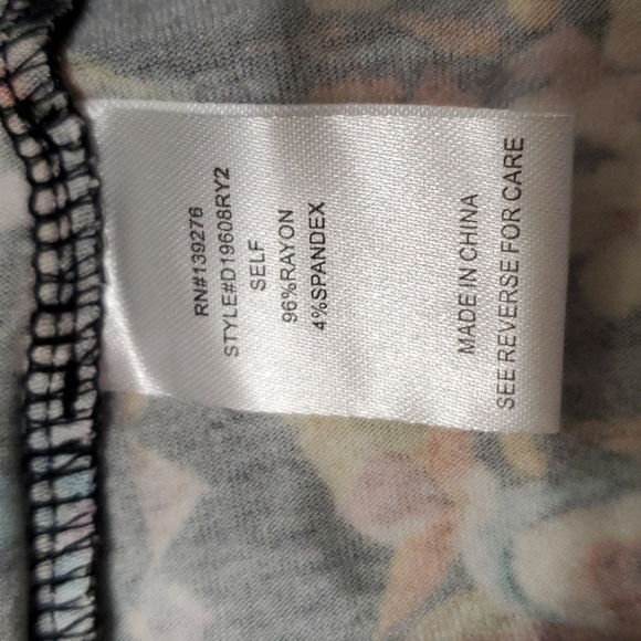 Daniel Rainn Maielle off Shoulder Black Orange Fall Print Knit Top - Picture 7 of 7